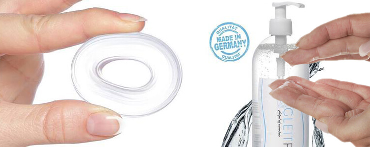 Das Deluxe Aqua Gleitgel (1 Liter) Lumunu so wie der  Miau Silikon Donut Penisring im Test!