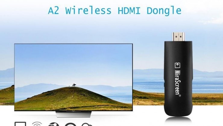 MiraScreen A2 HDMI Dongle WiFi Display Adapter Empfänger 1080P HD (1)